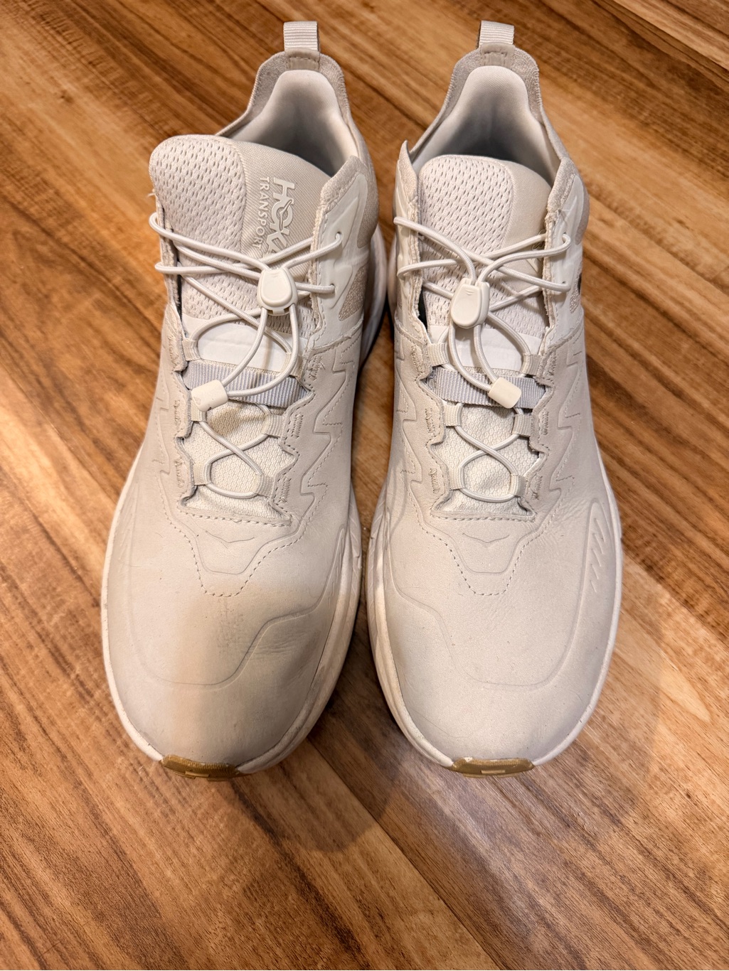 Hoka One One Men's White Minimalist Lace-Lock Sneakers